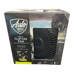 ✅Auto Drive 6" 12 Volt Oscillating Clip-On or Dash Mount Car Truck DC Fan✅